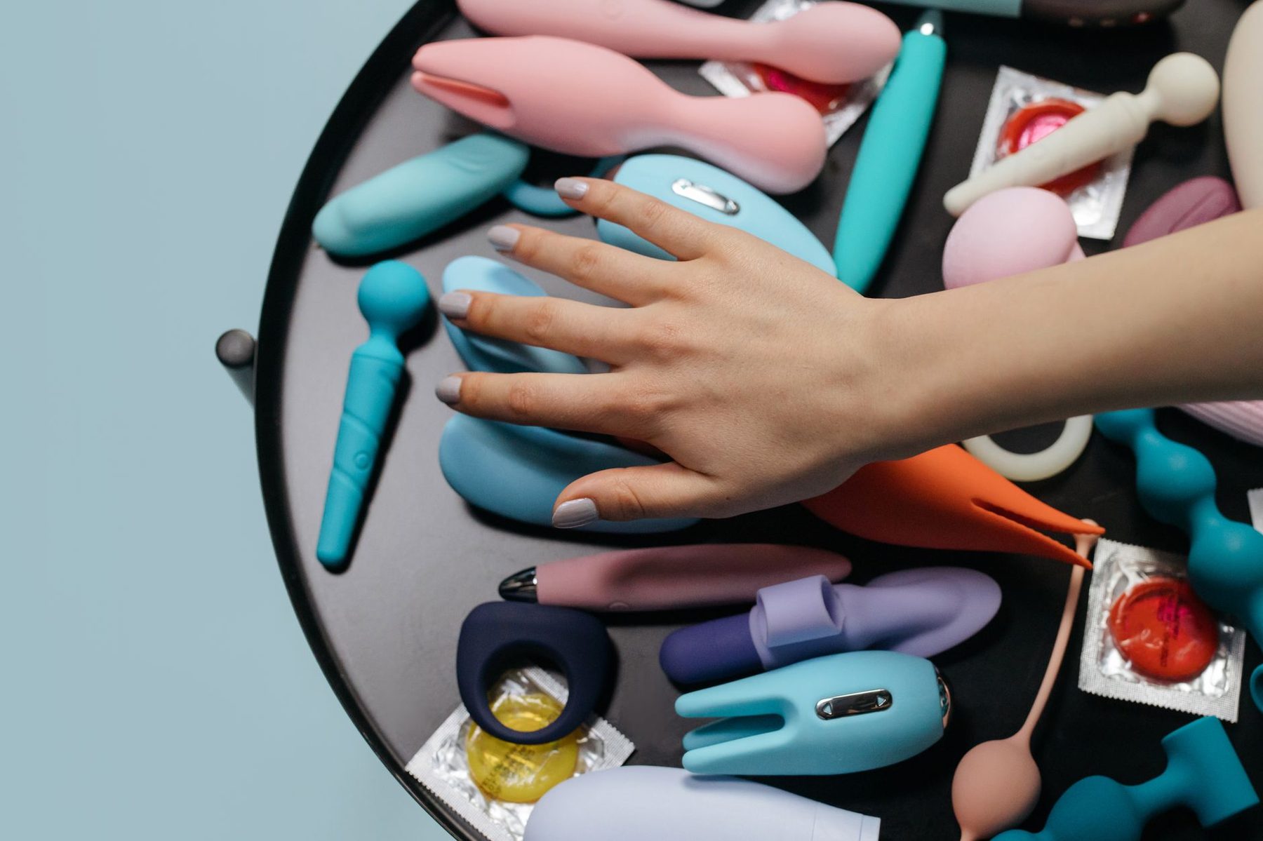 Assorted external toys — hire by shape and sensation